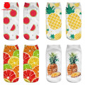 fruit pattern funny socks Hot Sale 3d Printed womens socks